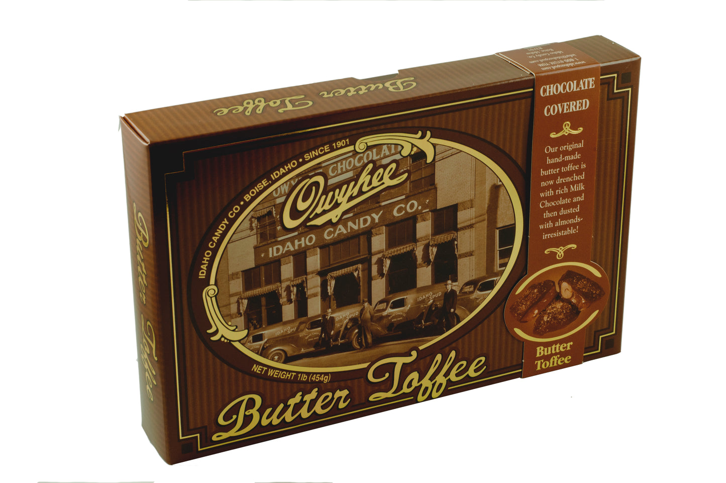 Owyhee Butter Toffee - Chunk Size - Chocolate - 1lb