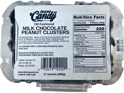 Chocolate Peanut Clusters - Tub - 17oz